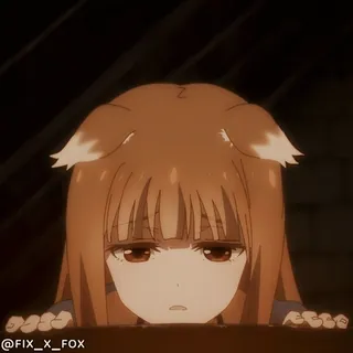 😔 Holo Spice and Wolf @FIX_X_FOX whatsapp sticker
