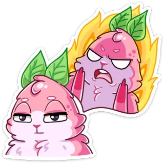 😡 Dessin animé, Animal, Drôle, Mignon, Personnage, En colère, Meme telegram sticker