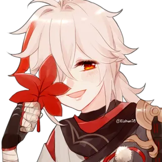 😌 Kaedehara Kazuha Genshin Impact Anime, Genshin Impact, Kazuha, Video game, Personagem telegram sticker
