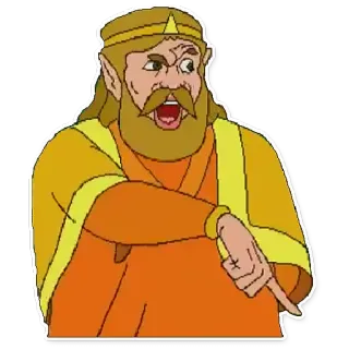 👑 King Harkinian Hotel Mario King Harkinian, Hotel Mario, meme, pointing telegram sticker