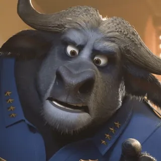 🤦♂️ Chief Bogo Zootopia telegram sticker