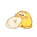 😘 cat, cute, animal, sticker, cartoon telegram sticker