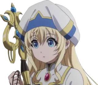 😮 Sword Maiden Goblin Slayer anime, female, character, sword maiden, goblin slayer telegram sticker