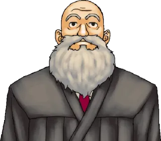 😒 sędzia, sąd, prawo, sprawiedliwość, poważny, stary telegram sticker