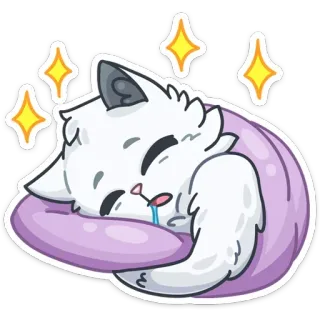 😴 cat, sleep, animal, cute, nap, pet, sleeping telegram sticker