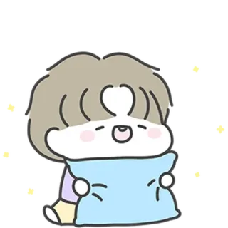 😴 Cartoon, Niedlich, Kissen, Schlaf, Anime, Kawaii telegram sticker