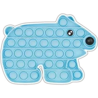🧸 Pop It, 熊, 玩具, 指尖玩具, 感官玩具 telegram sticker