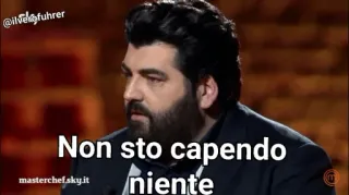 🤨 Non sto capendo niente Italiano, Meme, Confuso, Programa de culinária telegram sticker