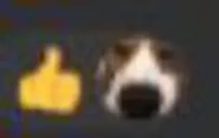 😍 dog, thumb up, approval, cute, pet, emoji telegram sticker