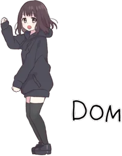 💃 DOM whatsapp sticker