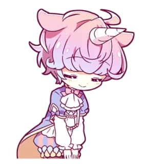 👌 Anime, Manga, Niedlich, Einhorn, Pastell, Kawaii, Charakter telegram sticker