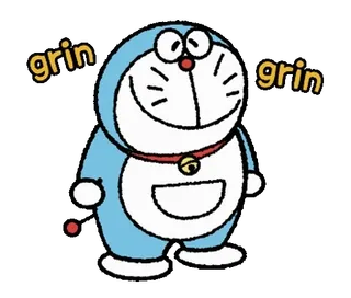 Doraemon Round and Animated @moe_sticker_bot telegram stickers