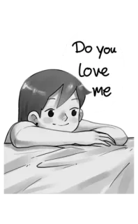 🥺 Do you love me Anime, Manga, Domanda, Amore, Carino, Ragazzo telegram sticker