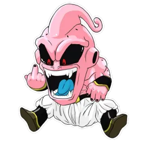 👾 Majin Buu Dragon Ball Z anime, dbz, dragonball, majin, cartoon telegram sticker