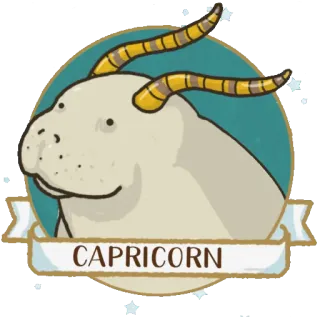 ♑️ CAPRICORN зодиак, астрология, козерог, гороскоп, знак whatsapp sticker