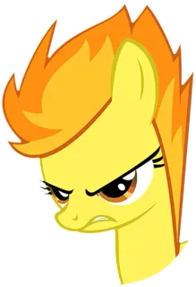 😠 Spitfire My Little Pony: Friendship is Magic Spitfire, My Little Pony, cartoon, angry, pony, animated whatsapp sticker