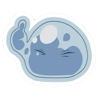 👍 Rimuru Tempest That Time I Got Reincarnated as a Slime Аниме, Слизь, Исекай, Фэнтези, Римуру telegram sticker