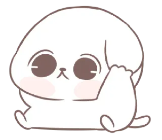 ☹️ cachorro, filhote, fofo, desenho animado, adorável, adesivo, animal whatsapp sticker