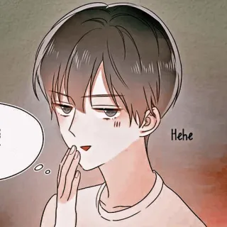 🦔 Hehe Anime, Manga, Chłopak, Ilustracja telegram sticker