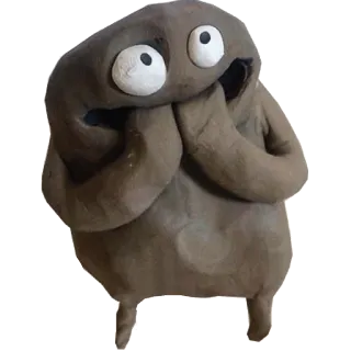 😱 charakter, kreatur, cartoon, maskottchen whatsapp sticker