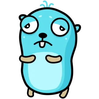 😔 ホリネズミ, マスコット, 悲しい, 漫画 telegram sticker
