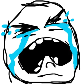 😭 crying, meme, sad, face, emotional telegram sticker