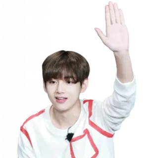 👋 person, waving, greeting, kpop, idol telegram sticker