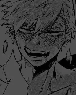 💫 Anime, Manga, Schweiß, Grinsen, Oberkörperfrei telegram sticker