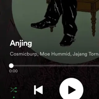 🙂 Anjing música, Spotify, canción, Cosmicburp, Moe Hummid, Jajang Torna whatsapp sticker