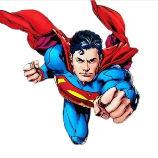 🦸 Superman superhero, DC Comics, comic book, flying, Man of Steel telegram sticker