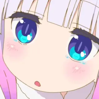 😳 Kanna Kamui Miss Kobayashi's Dragon Maid Anime, Kanna, Dragon Maid, Süß, Weinend telegram sticker