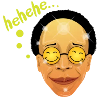 😃 hehehe... Emoji, Rosto, Smiley, Óculos, Hehe, Engraçado telegram sticker