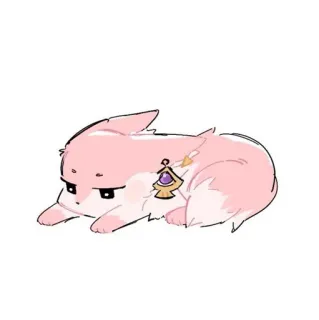 🍡 animal, cute, bunny, pink, kawaii, cartoon telegram sticker
