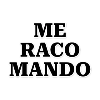 😎 ME RACO MANDO text, spanish, meme telegram sticker