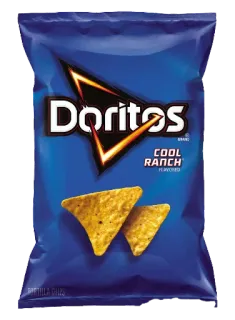😎 Cool Ranch eten, chips, doritos, ranch, snack telegram sticker