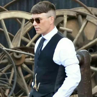 😎 Thomas Shelby Peaky Blinders Peaky Blinders, Thomas Shelby, Cillian Murphy, 1920er, Gangster, Vintage telegram sticker