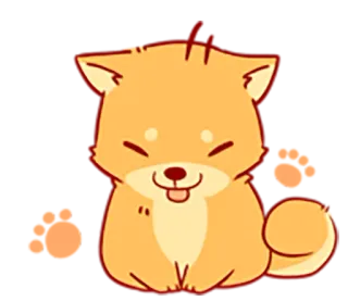 🐶 หมา, สัตว์, น่ารัก, ชิบะอินุ, สัตว์เลี้ยง, การ์ตูน telegram sticker