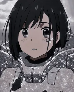 🥰 Ichigo Darling in the Franxx アニメ, 女の子, 可愛い, キラキラ, イチゴ, ダーリン・イン・ザ・フランキス telegram sticker