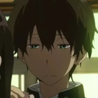 ➖ Houtarou Oreki Hyouka Anime, Personagem, Houtarou Oreki, Hyouka whatsapp sticker