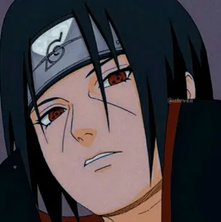 🌟 Itachi Uchiha Naruto anime, naruto, itachi, uchiha, mangekyou sharingan, ninja telegram sticker