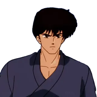 🤔 Anime, Hombre, Serio, Japonés, Dibujos animados whatsapp sticker