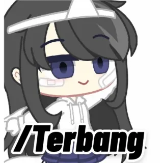 🌟 Terbang Мультфильм, Аниме, Наклейка, Девушка, Кавай, Милый telegram sticker