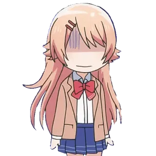😨 动漫, 校服, 可爱, 卡通, Q版, 漫画 telegram sticker