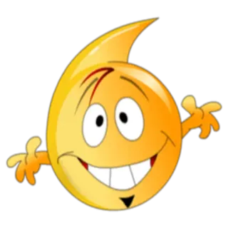 🙃 Эмодзи, Желтый, Улыбающийся, Мультфильм, Счастливый telegram sticker