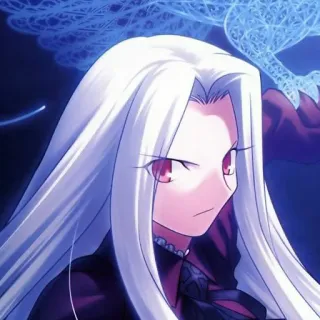 😡 Irisviel von Einzbern Fate/Zero anime, character, fate, irisu, irisviel telegram sticker
