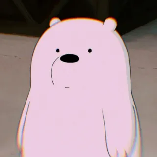 ❄️ Ice Bear We Bare Bears Kartun, Beruang, Beruang Kutub, Lucu, We Bare Bears whatsapp sticker