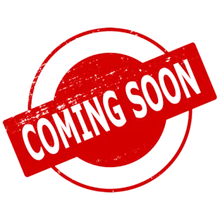 🔜 COMING SOON prossimamente, timbro, rosso, annuncio, promozione, affari telegram sticker