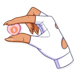 💕 mano, corazón, caramelo, dibujos animados, sosteniendo, amor, dulce whatsapp sticker