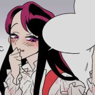 😄 Anime Mädchen, Cartoonfigur, Frau, Illustration whatsapp sticker