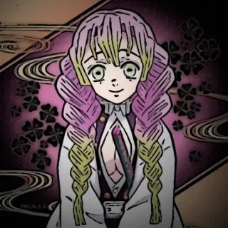 🍡 Mitsuri Kanroji Demon Slayer anime, demon slayer, mitsuri kanroji, character, manga telegram sticker